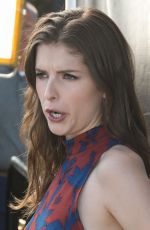 ANNA KENDRICK on the Set of Extra in Los Angeles 10/25/2016