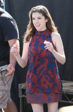ANNA KENDRICK on the Set of Extra in Los Angeles 10/25/2016
