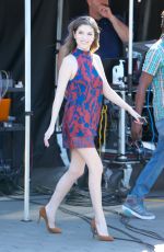 ANNA KENDRICK on the Set of Extra in Los Angeles 10/25/2016