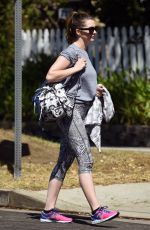 ANNE HATHAWAY Out and About in Los Angeles 09/28/2016
