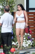 ARIEL WINTER in Lacy Shorts Out in Los Angeles 15/10/2016