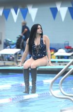 ARIEL WINTER in Swimsuit on the Set of a Photoshoot in Los Angeles 10/29/2016