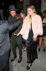 ASHLEE SIMPSON Leaves Catch LA in West Hollywood 10/14/2016