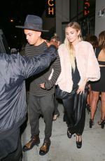 ASHLEE SIMPSON Leaves Catch LA in West Hollywood 10/14/2016