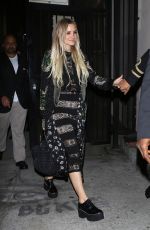 ASHLEE SIMPSON Leaves Her 32nd Birthday Bash at Warwick in Hollywood 10/05/2016