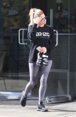 ASHLEY BENSON After Workout in West Hollywood 10/19/2016