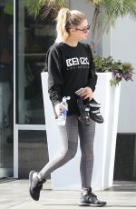 ASHLEY BENSON After Workout in West Hollywood 10/19/2016