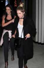 ASHLEY BENSON at Catch Restaurant in West Hollywood 10/02/2016