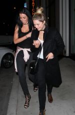 ASHLEY BENSON at Catch Restaurant in West Hollywood 10/02/2016