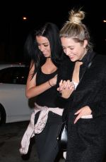 ASHLEY BENSON at Catch Restaurant in West Hollywood 10/02/2016