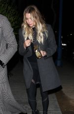 ASHLEY BENSON at Delilah Restaurant Club in West Hollywood