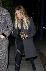 ASHLEY BENSON at Delilah Restaurant Club in West Hollywood