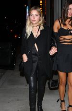 ASHLEY BENSON Out for Dinner in West Hollywood 10/07/2016