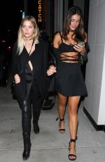 ASHLEY BENSON Out for Dinner in West Hollywood 10/07/2016