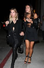 ASHLEY BENSON Out for Dinner in West Hollywood 10/07/2016