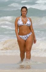 ASHLEY GRAHAM in Bikini at a Beach in Cancun 10/28/2016