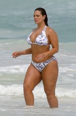 ASHLEY GRAHAM in Bikini at a Beach in Cancun 10/28/2016