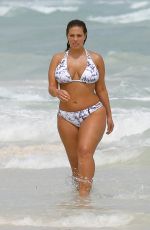 ASHLEY GRAHAM in Bikini at a Beach in Cancun 10/28/2016