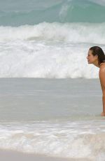 ASHLEY GRAHAM in Bikini at a Beach in Cancun 10/28/2016