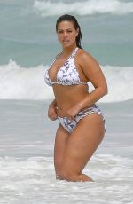 ASHLEY GRAHAM in Bikini at a Beach in Cancun 10/28/2016