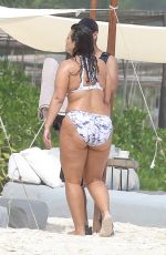 ASHLEY GRAHAM in Bikini at a Beach in Cancun 10/28/2016
