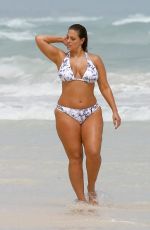 ASHLEY GRAHAM in Bikini at a Beach in Cancun 10/28/2016