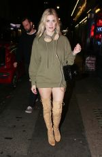 ASHLEY JAMES Arrives at Lights of Soho on Brewer Street in London 10/27/2016