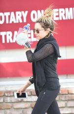 ASHLEY TISDALE Leaves a Pilates Class in Los Angeles 10/17/2016