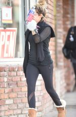 ASHLEY TISDALE Leaves a Pilates Class in Los Angeles 10/17/2016