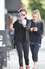 ASHLEY TISDALE Leaves a Pilates Class in Los Angeles 10/17/2016