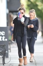 ASHLEY TISDALE Leaves a Pilates Class in Los Angeles 10/17/2016