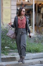 AURORA RAMAZZOTTI Out and About in Milan 10/07/2016
