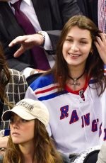 BELLA HADID at New York Rangers Game 10/19/2016