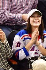 BELLA HADID at New York Rangers Game 10/19/2016