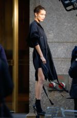 BELLA HADID on the Set of a Photoshoot in New York 10/23/2016