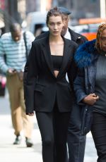 BELLA HADID on the Set of a Photoshoot in New York 10/23/2016