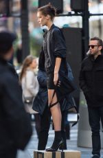 BELLA HADID on the Set of a Photoshoot in New York 10/23/2016