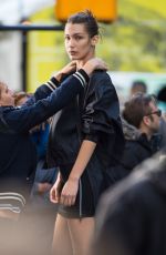 BELLA HADID on the Set of a Photoshoot in New York 10/23/2016