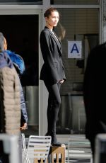 BELLA HADID on the Set of a Photoshoot in New York 10/23/2016