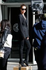 BELLA HADID on the Set of a Photoshoot in New York 10/23/2016