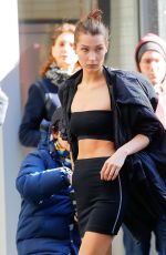 BELLA HADID on the Set of a Photoshoot in New York 10/23/2016