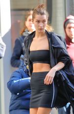BELLA HADID on the Set of a Photoshoot in New York 10/23/2016