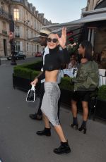 BELLA HADID Out and About in Paris 10/08/2016