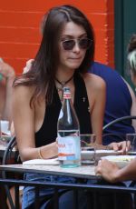 BELLA HADID Out for Lunch in New York 10/19/2016