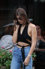 BELLA HADID Out for Lunch in New York 10/19/2016