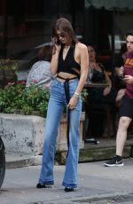 BELLA HADID Out for Lunch in New York 10/19/2016