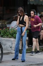 BELLA HADID Out for Lunch in New York 10/19/2016