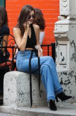 BELLA HADID Out for Lunch in New York 10/19/2016