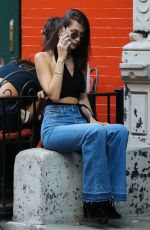 BELLA HADID Out for Lunch in New York 10/19/2016