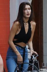 BELLA HADID Out for Lunch in New York 10/19/2016